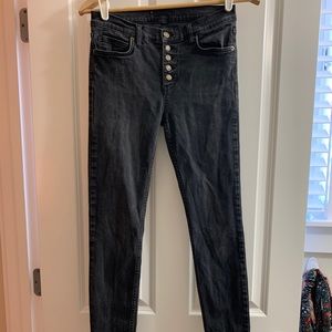Free People Reagan Front Button Jean